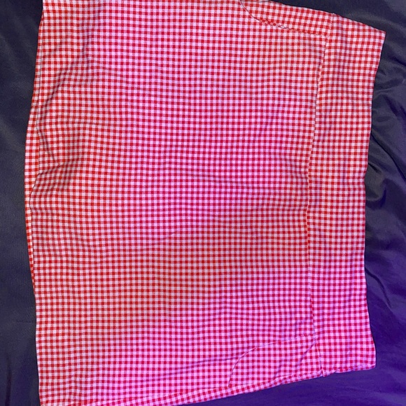 Pink and White Plaid Skort - Picture 2 of 3